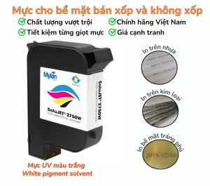 mực in phun UV trắng SoluJET 2750W