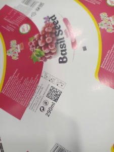 barcode tốc độ cao in trên bao bì cuộn
