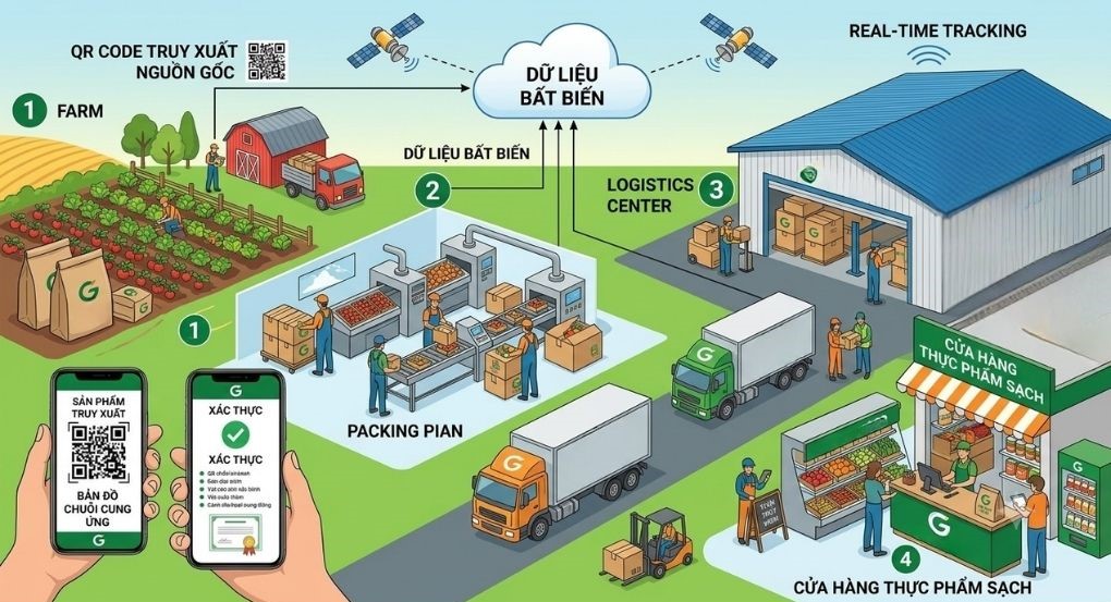truy xuất nguồn gốc qua qr code cho thực phẩm