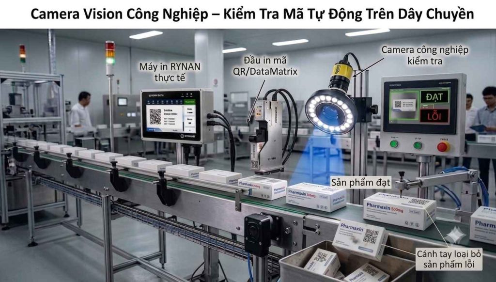 Camera Vision đọc và kiểm tra DataMatrix