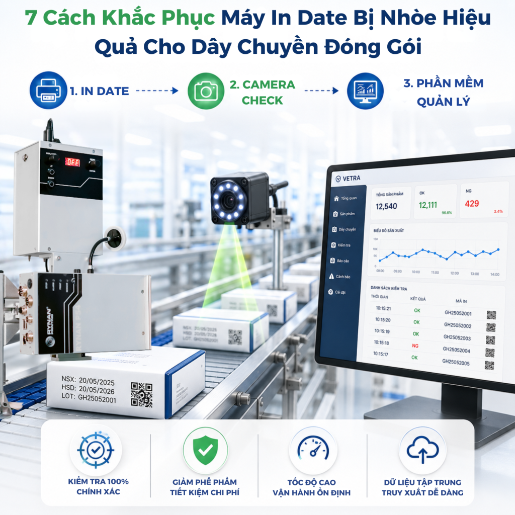 Máy in Date bị nhòe