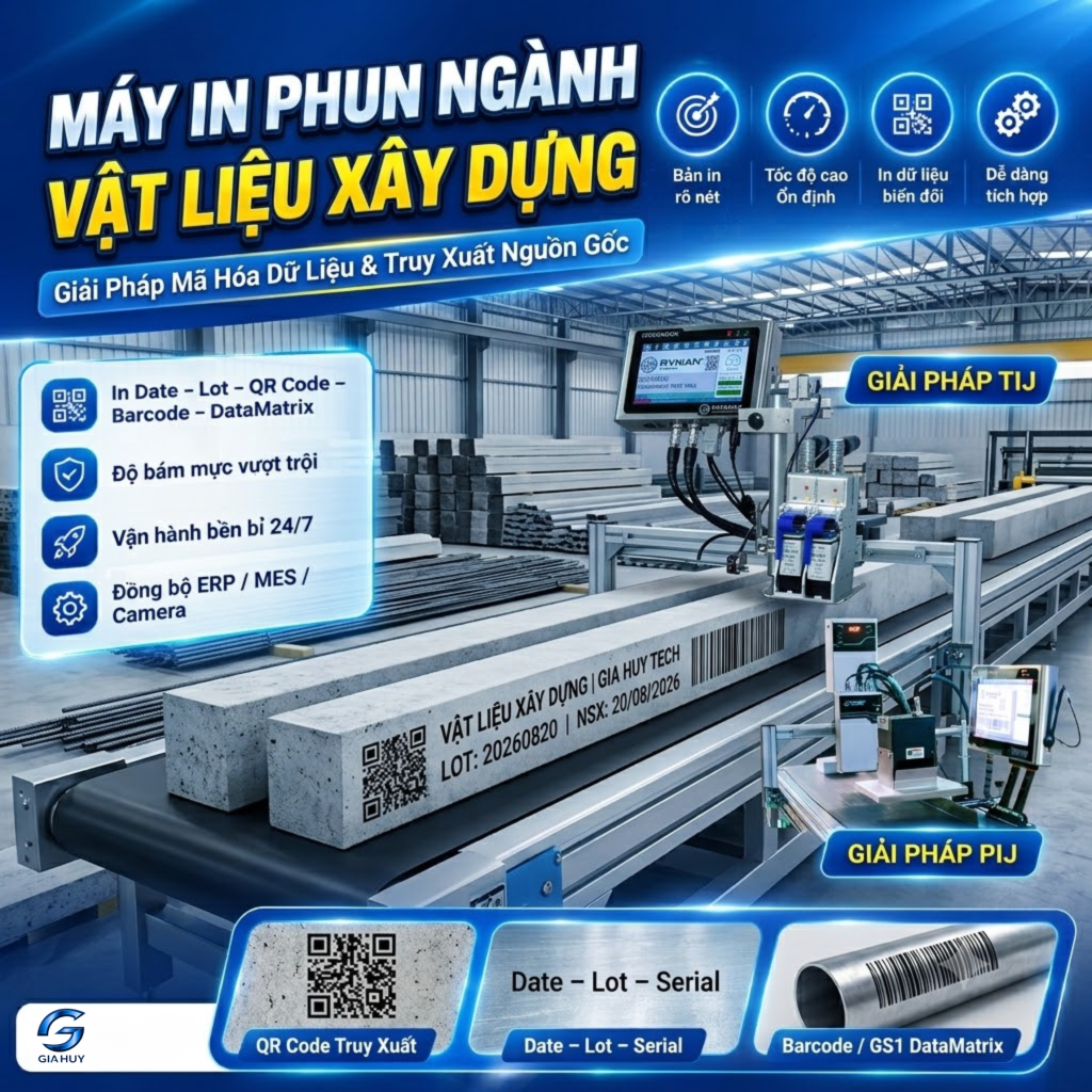 máy in phun ngành vật liệu xây dựng